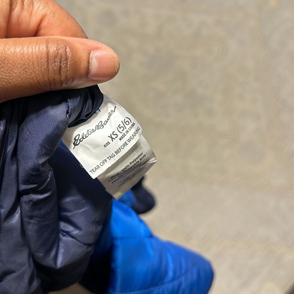Eddie Bauer Kids size XS 5/6) reversible Puffer & fleece in excellent condition - Picture 12 of 13